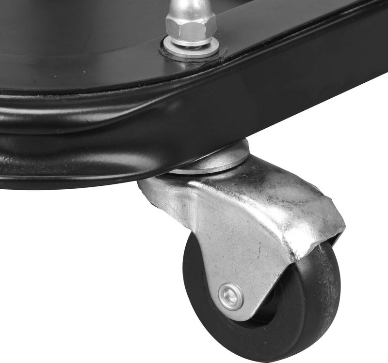 Torin TR6100W BlackJack Rolling Creeper Garage/Shop Seat: Padded Mechanic Stool with Tool Tray Storage, Black - Image 3